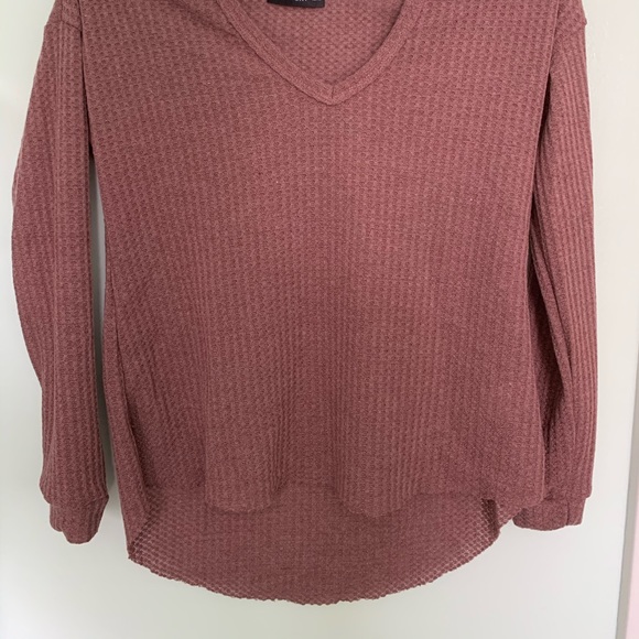 Cold Shoulder Long Sleeve Top - Picture 2 of 8